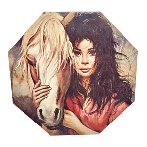 Vtg 1966 Roth Etienne “My Pride” Big Eye Girl Horse Milton Bradley Devon Puzzle